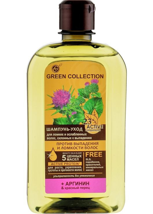 Шампунь для волосся "Проти випадіння та ламкості" 500ml (358073-116495) Green Collection (368601449)