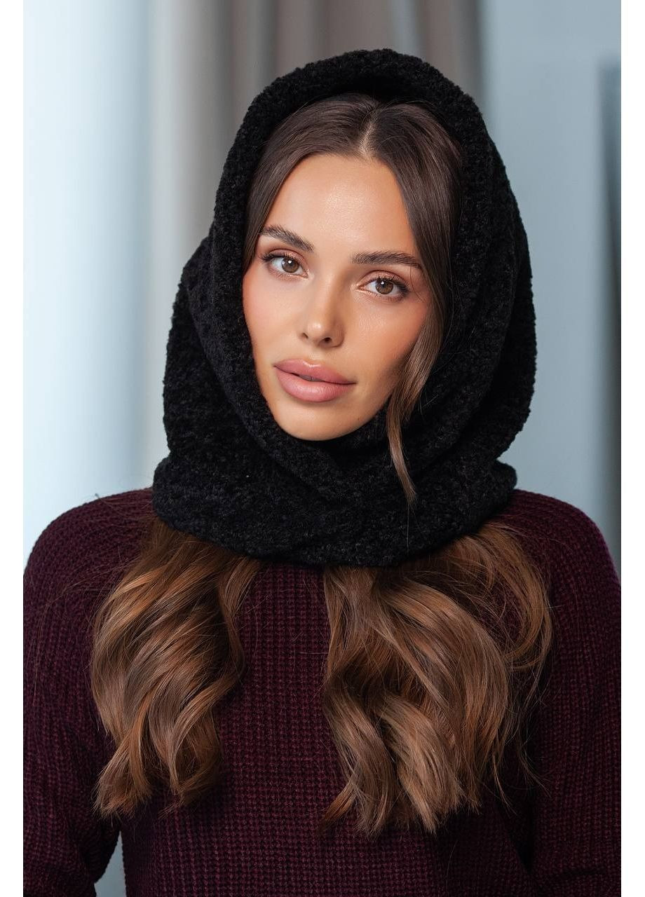 Капор из эко меха, цвет Черный Fashion (365072235)