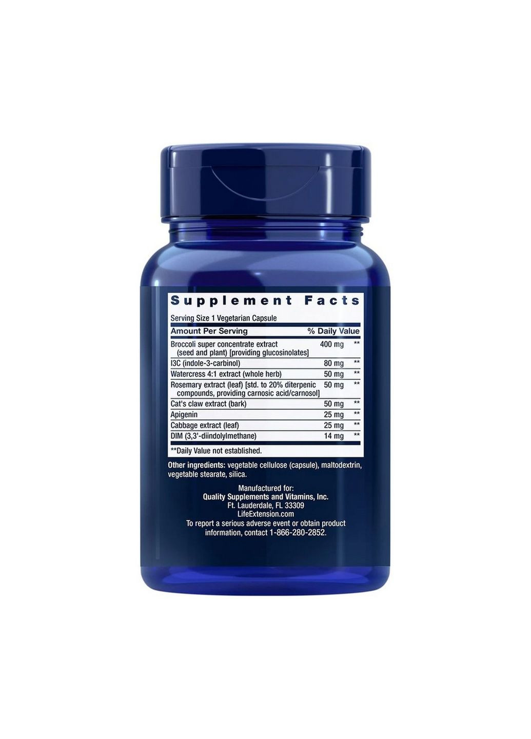 Натуральна добавка Triple Action Cruciferous Vegetable Extract, 60 вегакапсул Life Extension (294926879)