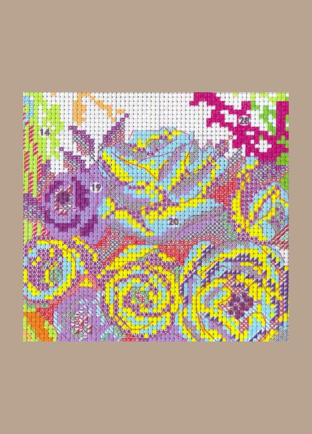 Набір для вишивання за нанесеною на канву схемою "Wedding Supplies 1". AIDA 14CT printed, 37*37 см Joy Sunday (313612752)