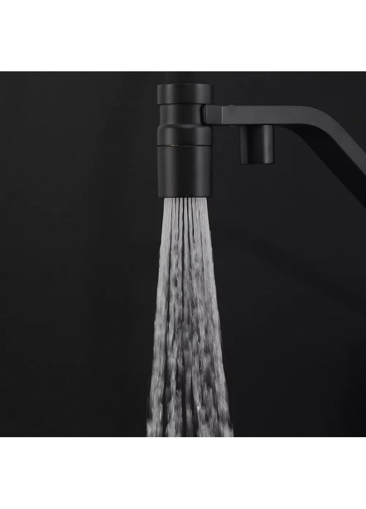 G4395-66 кухня під осмос одноваж. вис. силікон. вилив лат. шпилька карт. 90° Ø35 (чорний) {8/1} GAPPO (371881905)