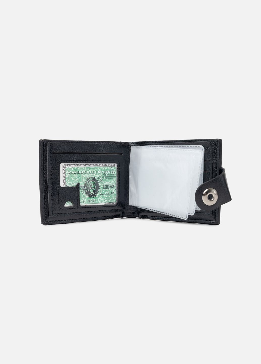 Чоловічий гаманець колір чорний ЦБ-00244435 No Brand (280925165)