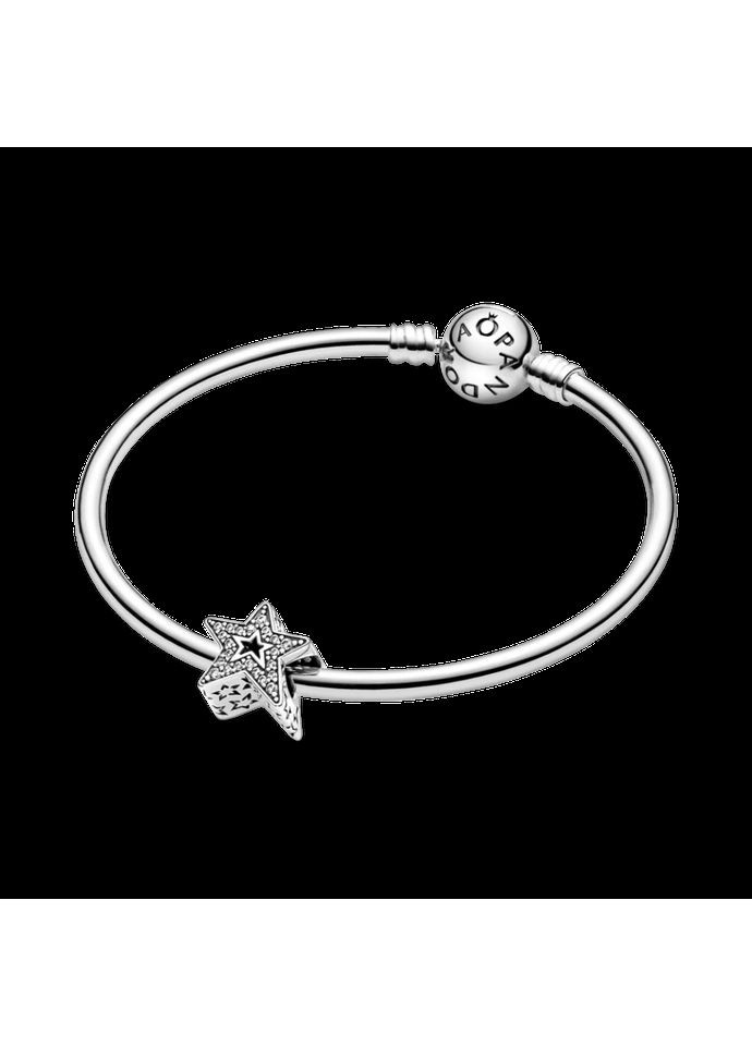 Серебряный шарм Пандора "Блестящая ассиметричная звезда" 790016C01 Kabluchka (355345796)
