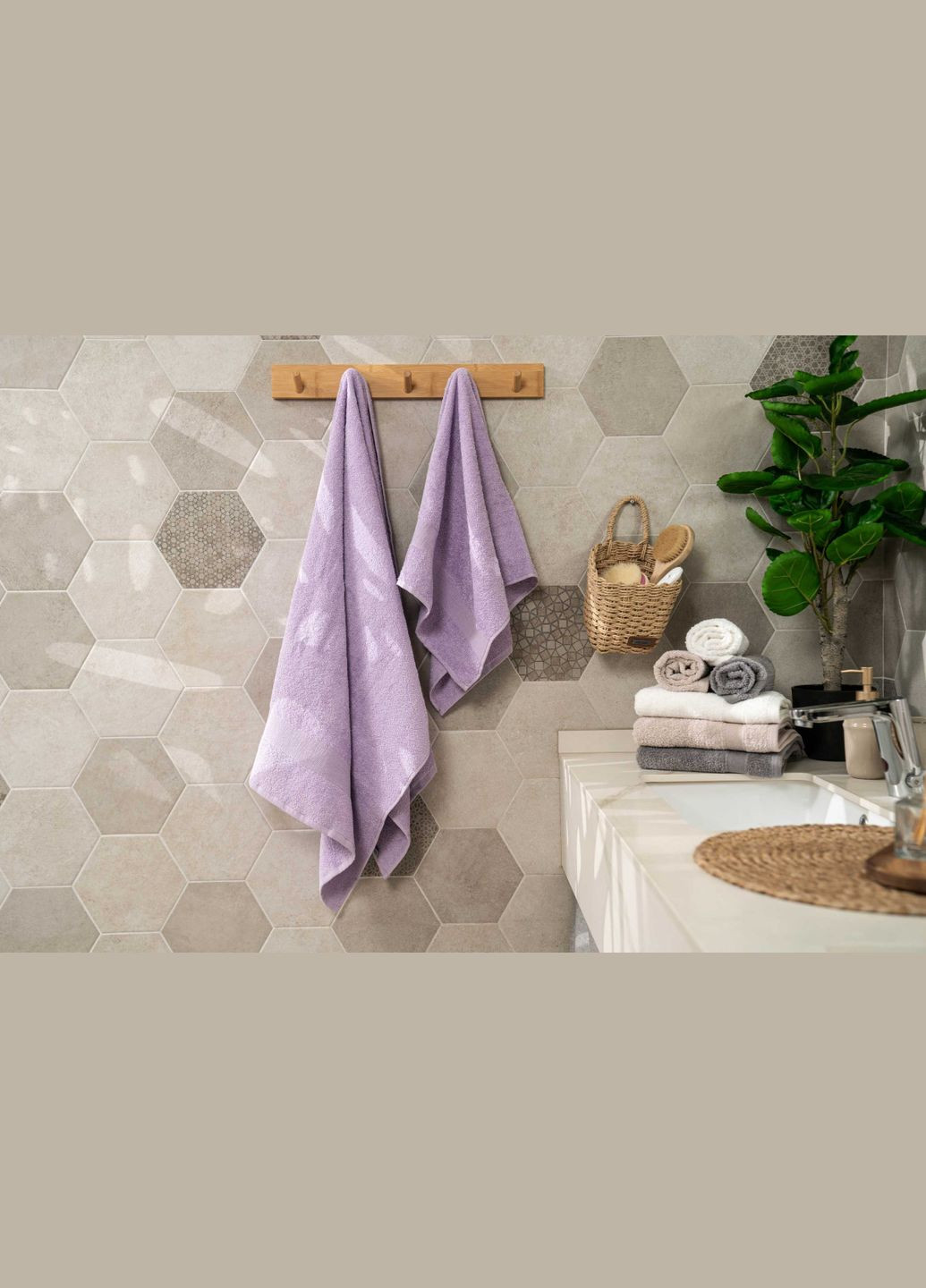 Полотенце махровое Benefit ART-2450-LС 50х90 см сиреневое Ardesto сиреневый