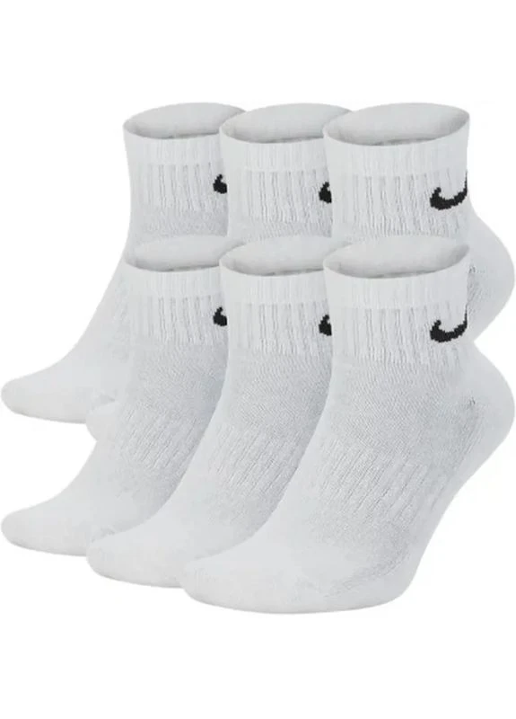 Білі шкарпетки u nk everyday cush ankle 6pr-bd sx7669-100 38-42 6 пар білі (888408284518) Nike (400483637)