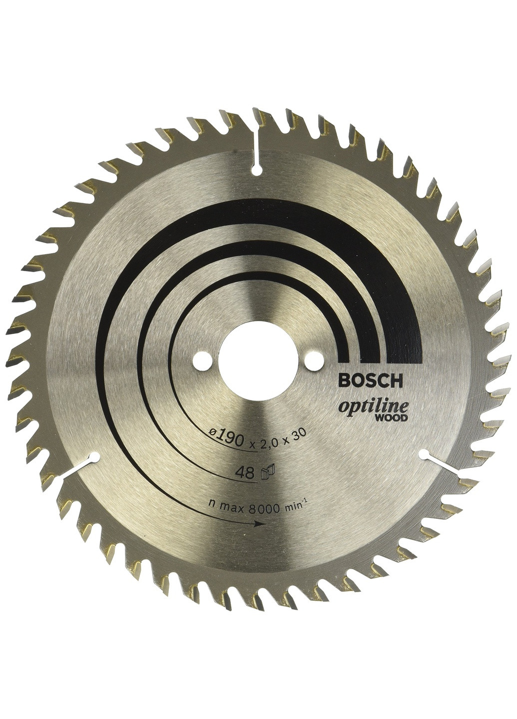 Пильный диск Optiline Wood (190x30x2 мм, 48 зубьев) по дереву (20690) Bosch (267819176)