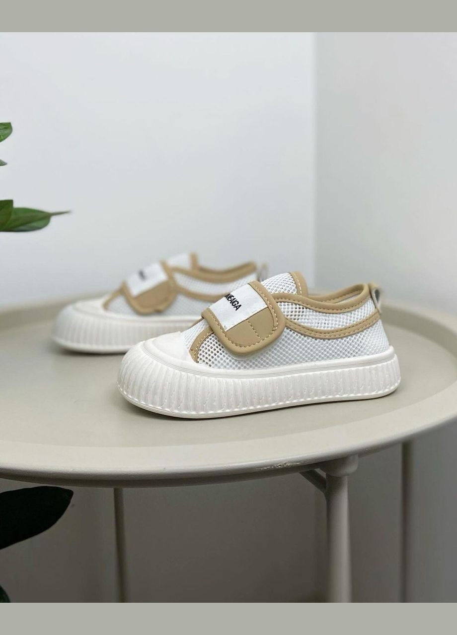 Белые летние детские кроссовки белые 912 No Brand