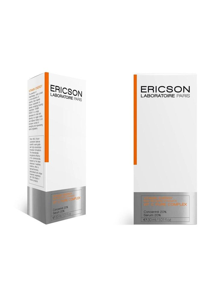 Cыворотка 20% концентрированная с витамином С VIT C PURE COMPLEX, 30 мл Ericson Laboratoire (387653616)