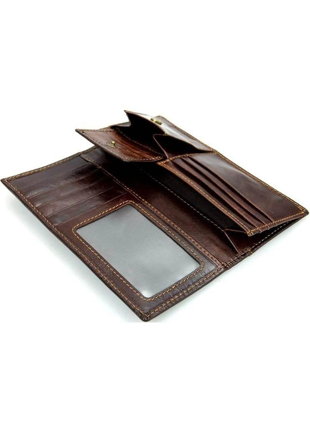 Гаманець 14536 з натуральної шкіри Коричневий Vintage (385208987)