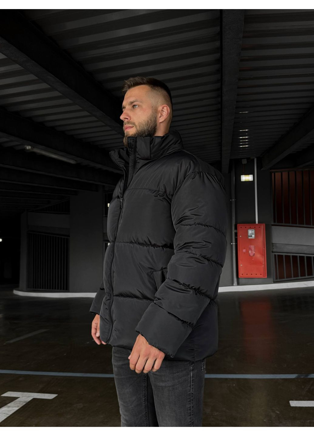 Чорний зимній Пуховик Україна