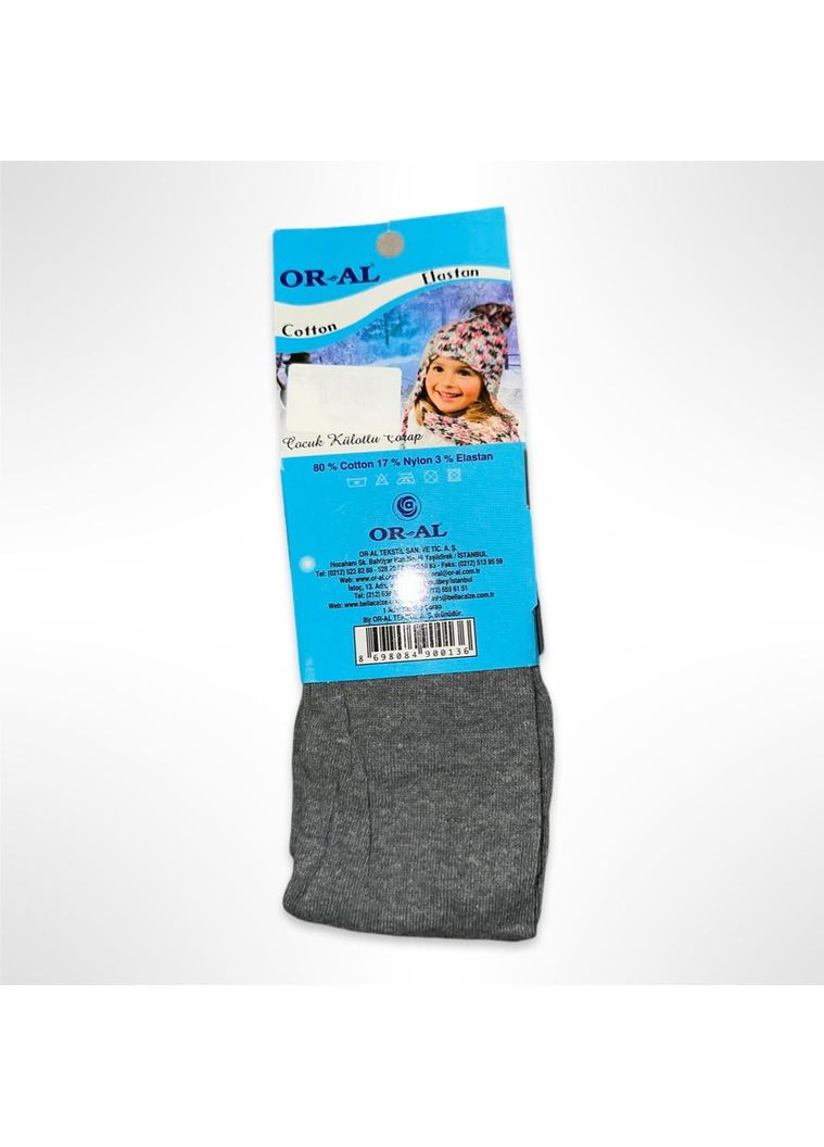 Детские колготки хлопковые для девочек OR-AL Серые (0886) No Brand (356603678)