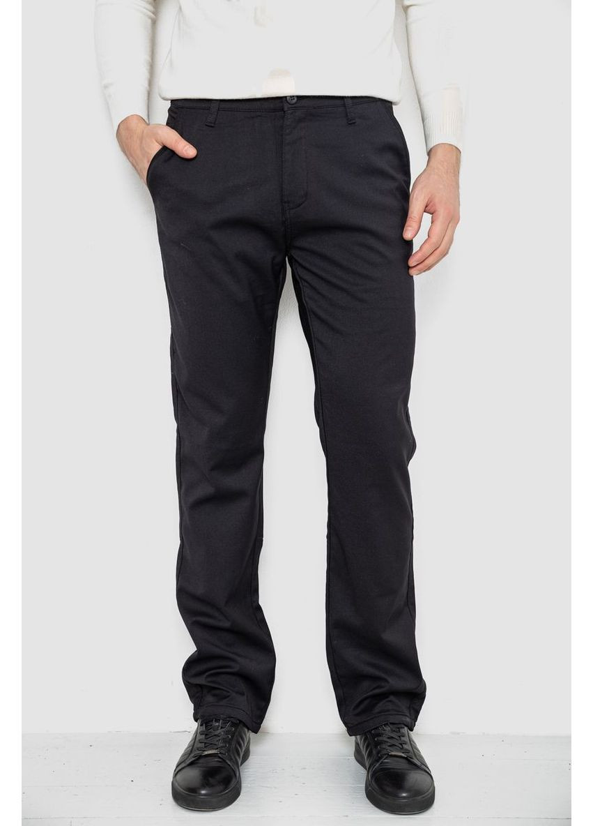 Штани чоловічі класичні утеплені, колір чорний, 244RFH310 Ager (315409266)