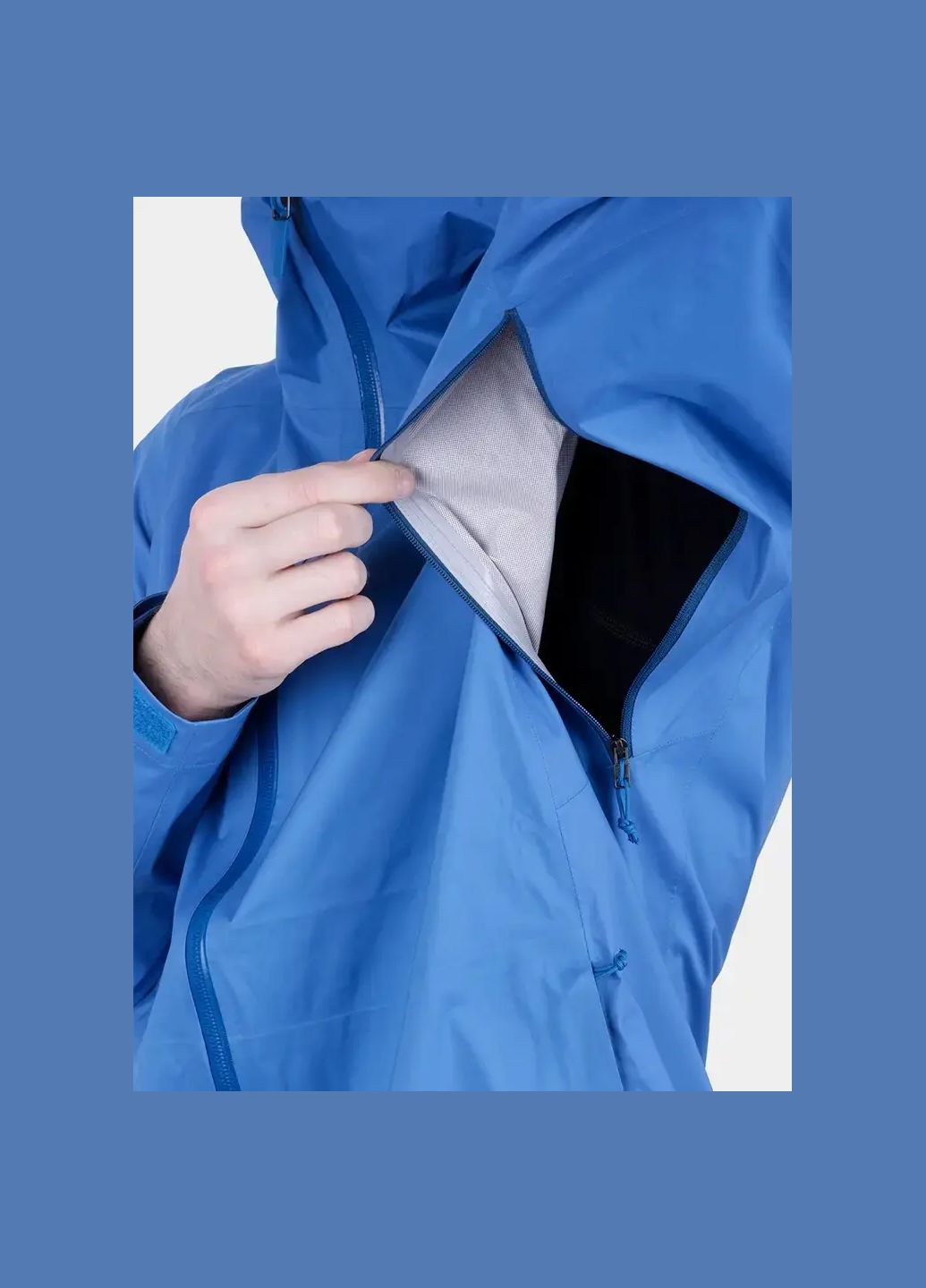 Комбінована демісезонна куртка men’s stormline strech rain shell kingfisher Black Diamond