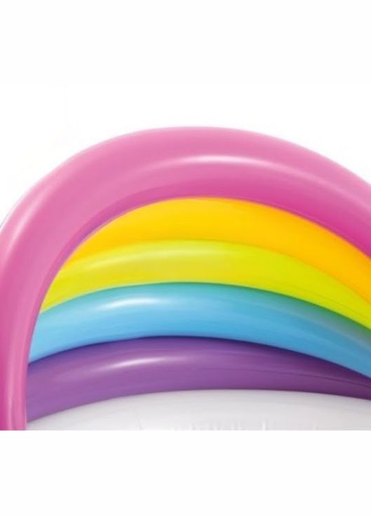 Детский надувной бассейн 57113-1 «Единорог» с навесом, 127 х 102 х 69 см, с шариками 10 шт. Intex (298690305)