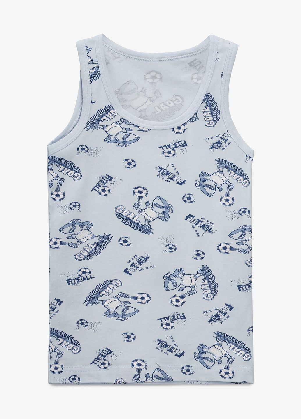 Голубая майка белье для мальчика 7781b7 0-1 год shop (2000990906496) Donella