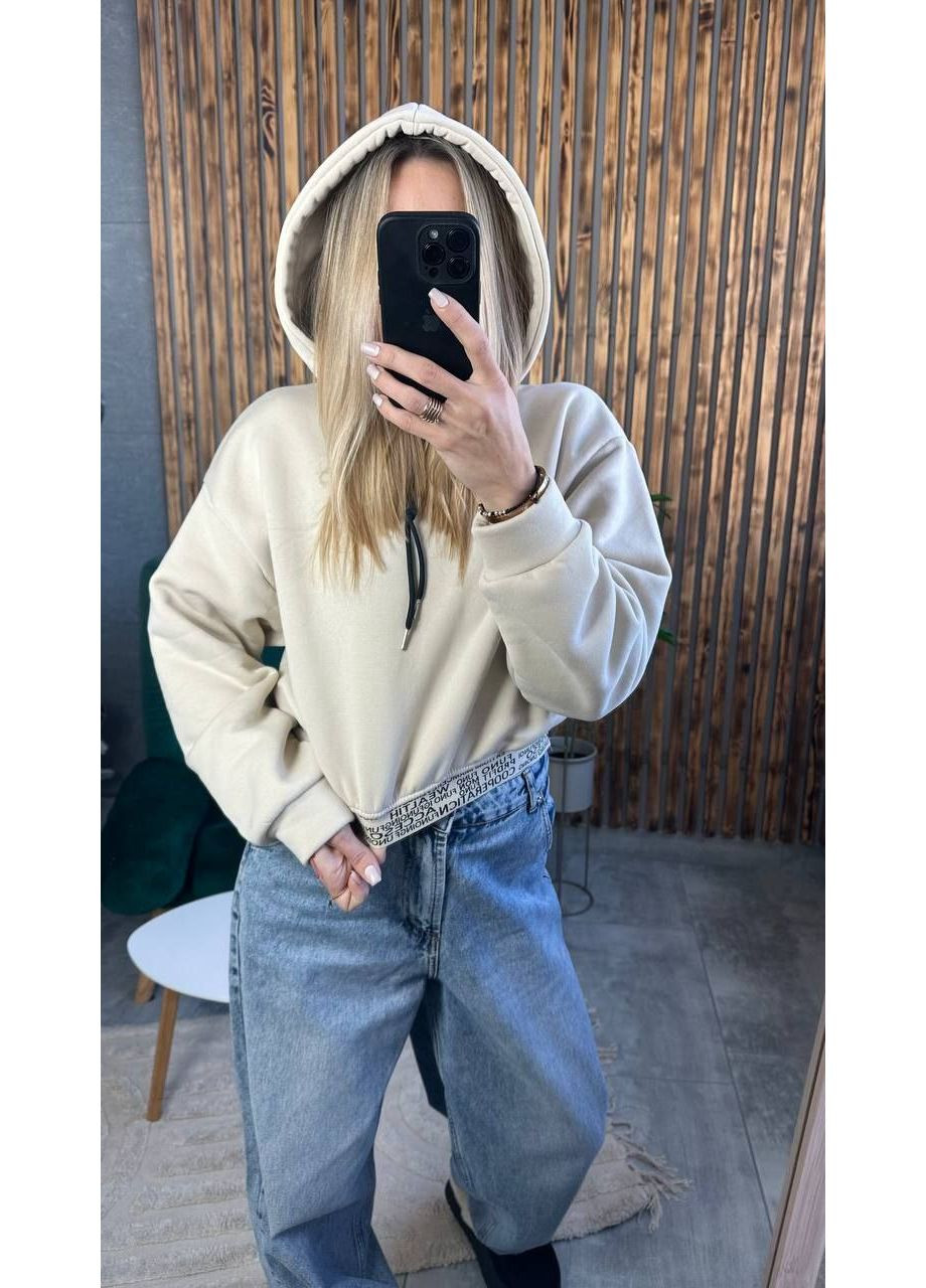 ❄️ Вкорочена тепла кофта з флісом ❄️Ознайомтеся з розмірною сіткою. Vione (367075829)