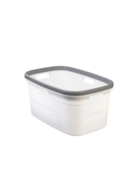 Кошик для білизни білий (MT-02) Motek 2235159306 (380885286)