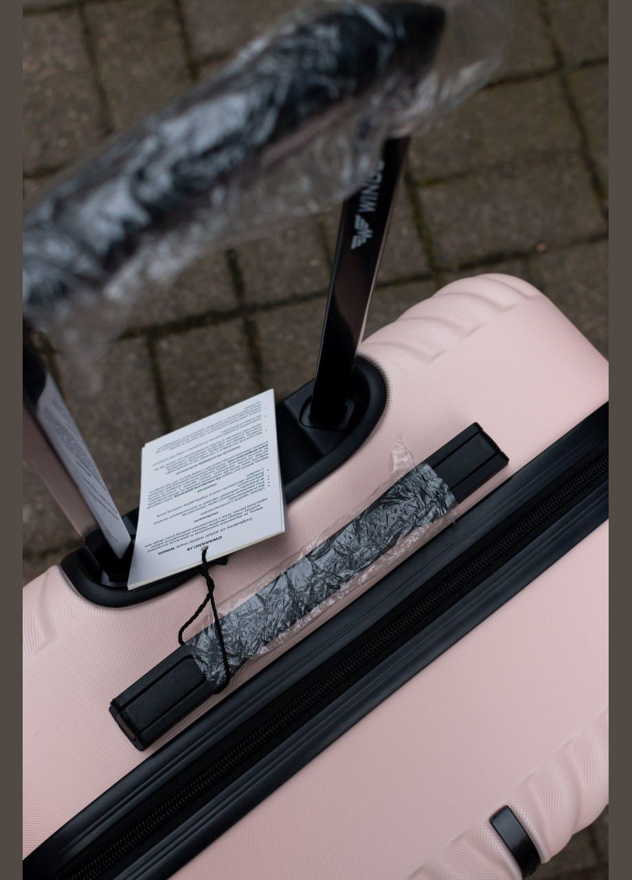 Чемодан пластиковый большой L, цвет голубой Wings 120 (324072224)