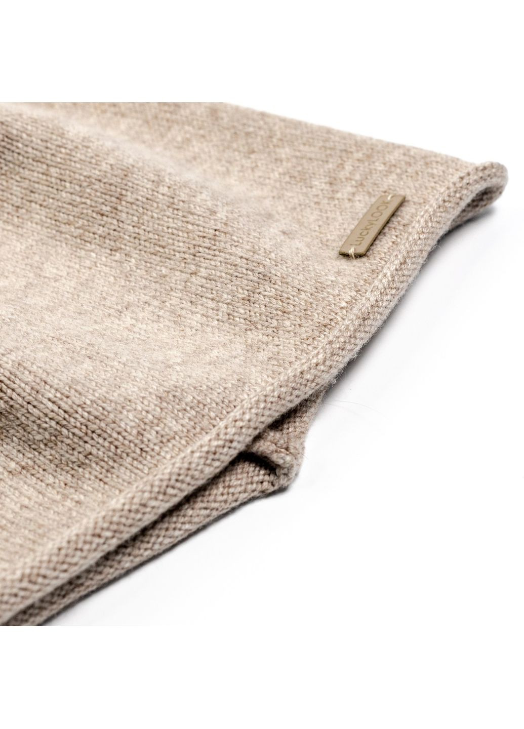 Шапка бини женская шерсть бежевая АЛИМ LuckyLOOK 564-435 (322789430)