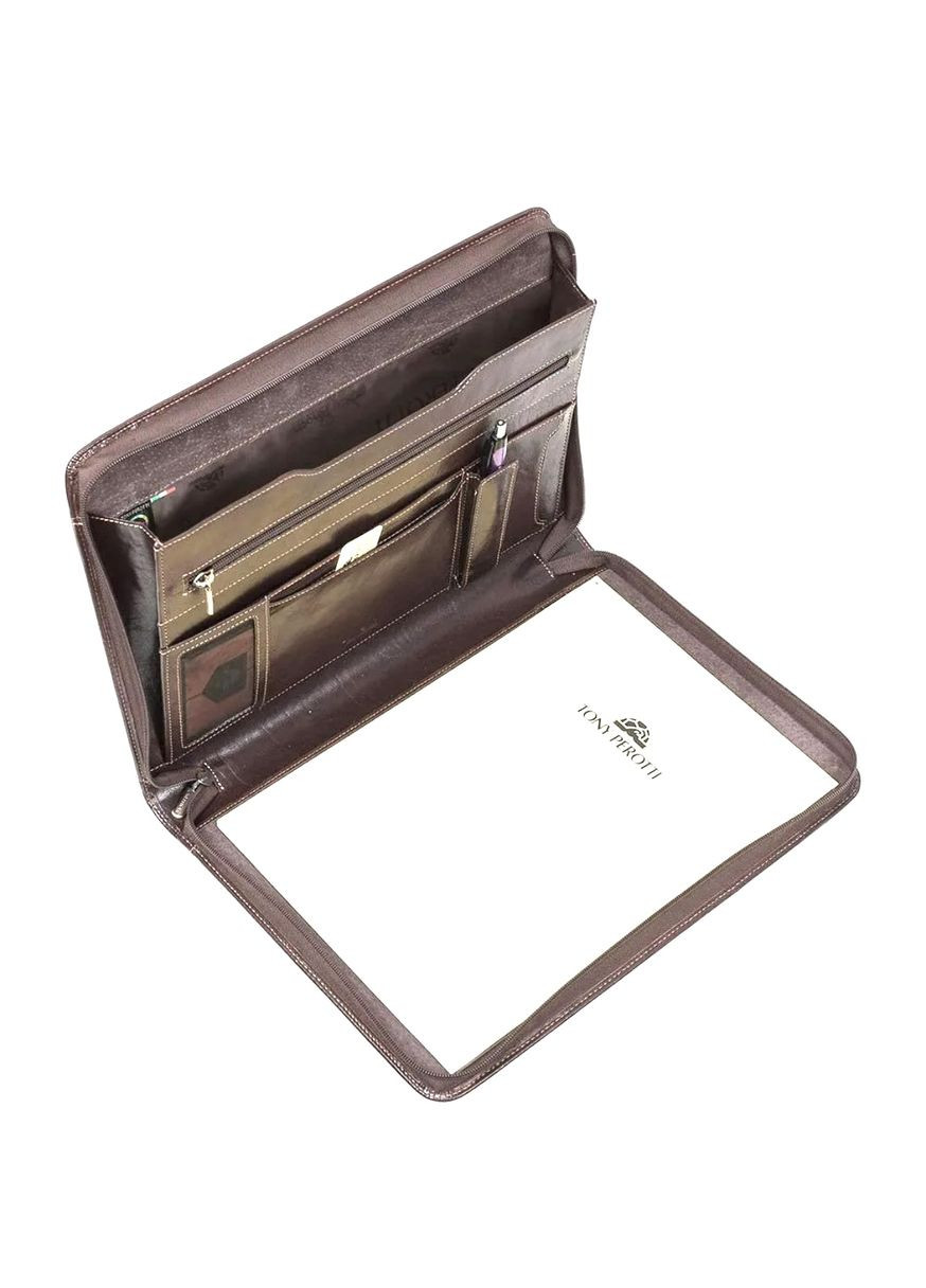 Коричнева шкіряна папка для документів Italico 1278L moro Tony Perotti (303830406)