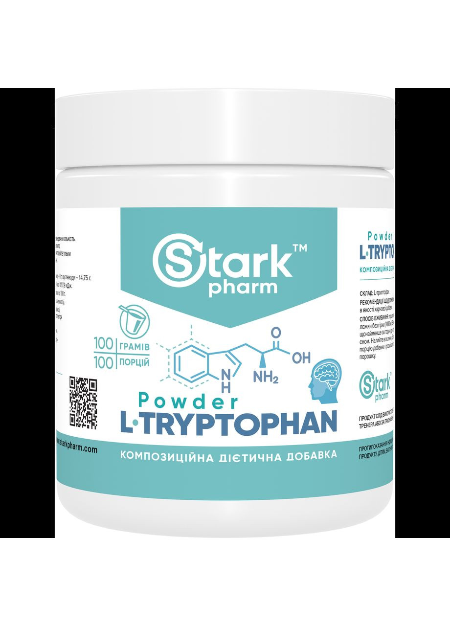 L-триптофан L-Tryptophan 1000 мг 100 грамм Stark Pharm (355803725)