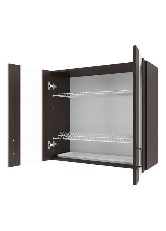 Шкаф с сушкой для посуды 800 мм, шкафчик навесной, верхний модуль для кухни (витрина) N-011 No Brand (371910492)