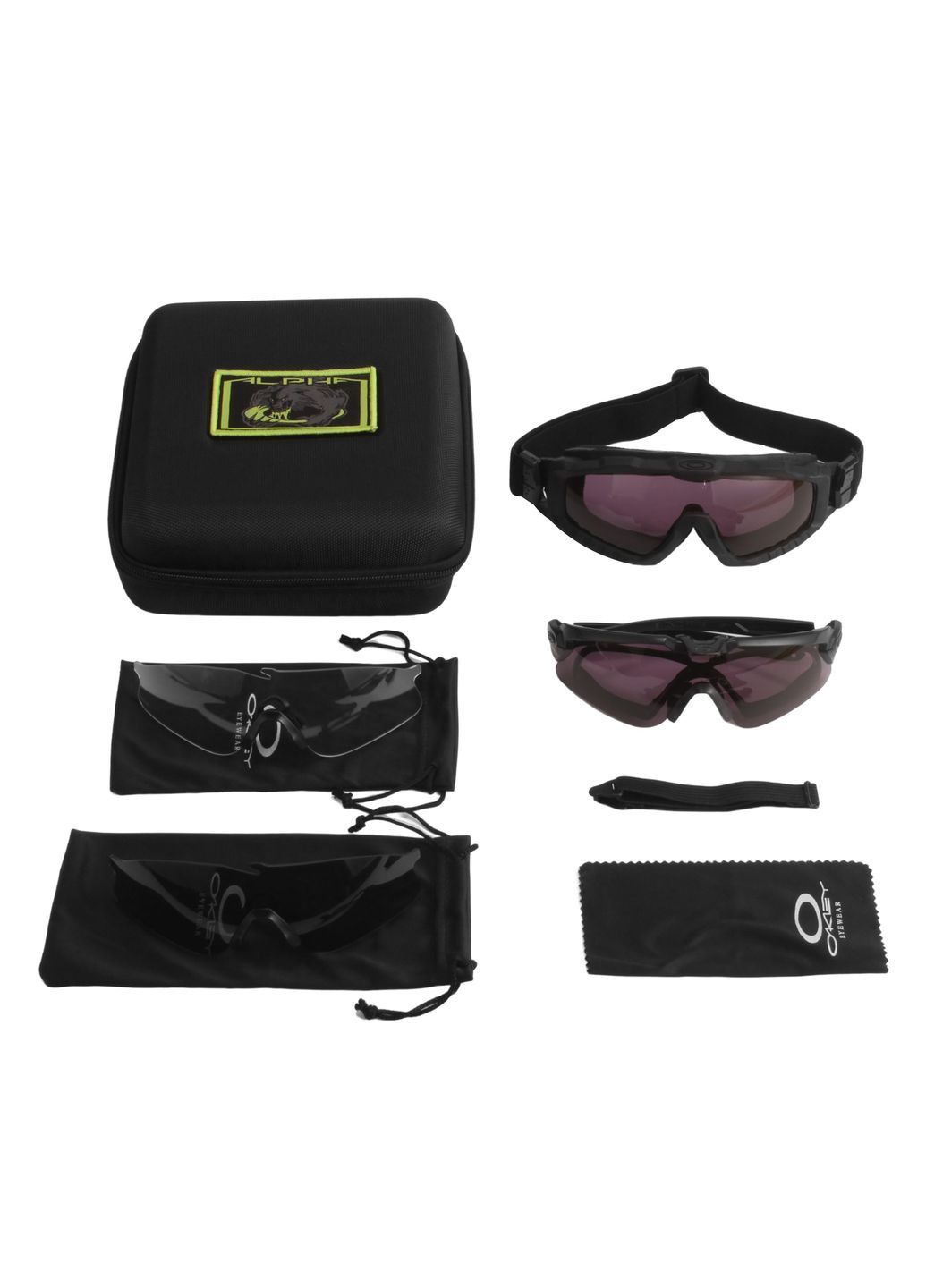 Захисні окуляри та маска 2 в 1 тактичні Si Ballistic M Frame black Oakley (280826717)