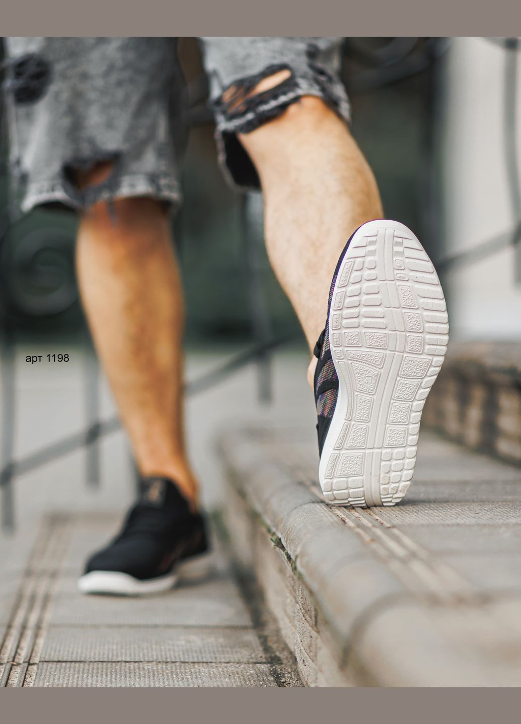 Черные летние мужские кроссовки black Kulada