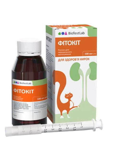 Раствор БиоТестЛаб Фитокит для лечения почек собак и кошек 100 мл (ТП0520011) BioTestLab (327999635)