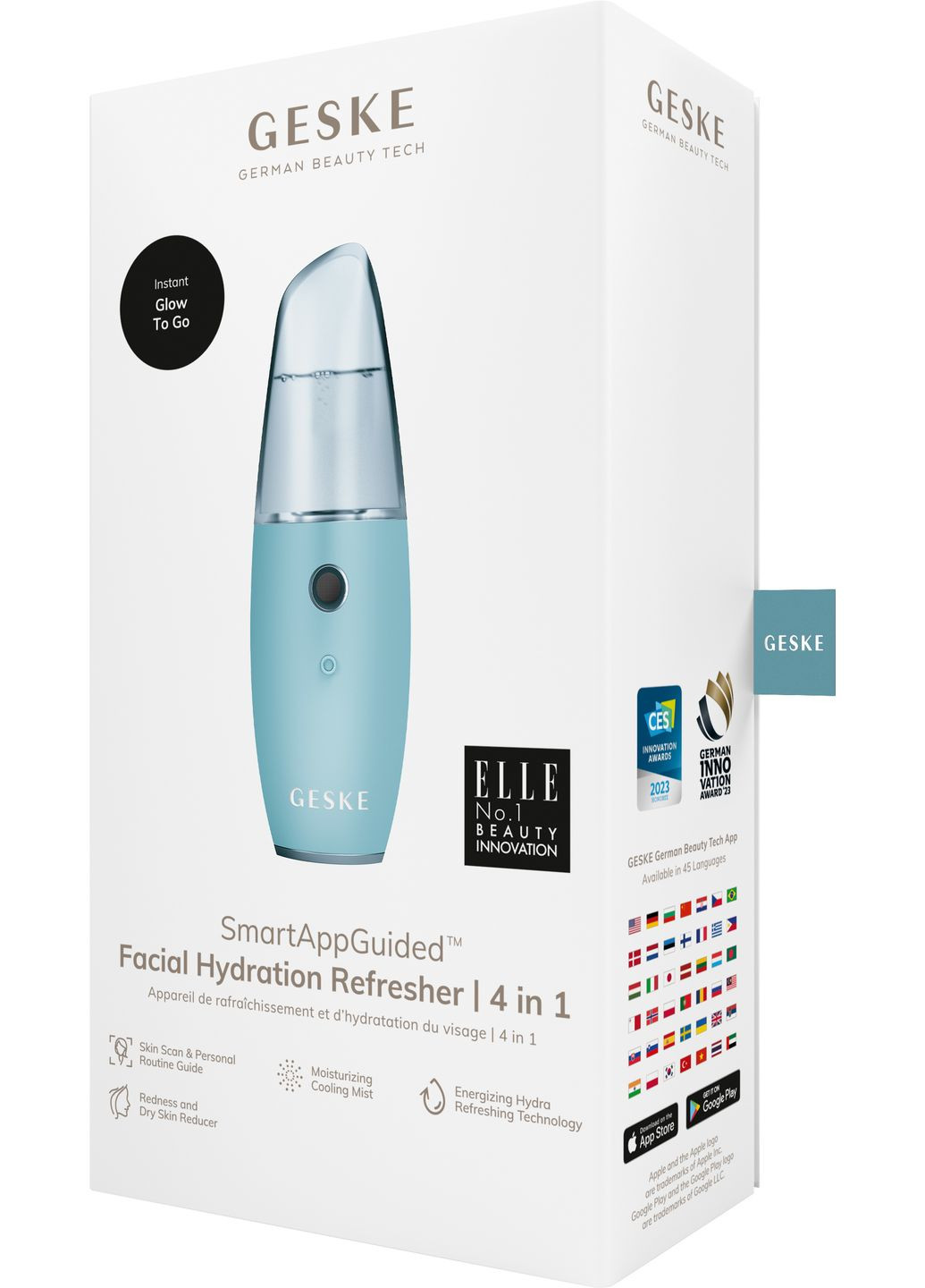 Увлажнитель для кожи лица Facial Hydration Refresher 4 in 1 turquoise GESKE (341525968)