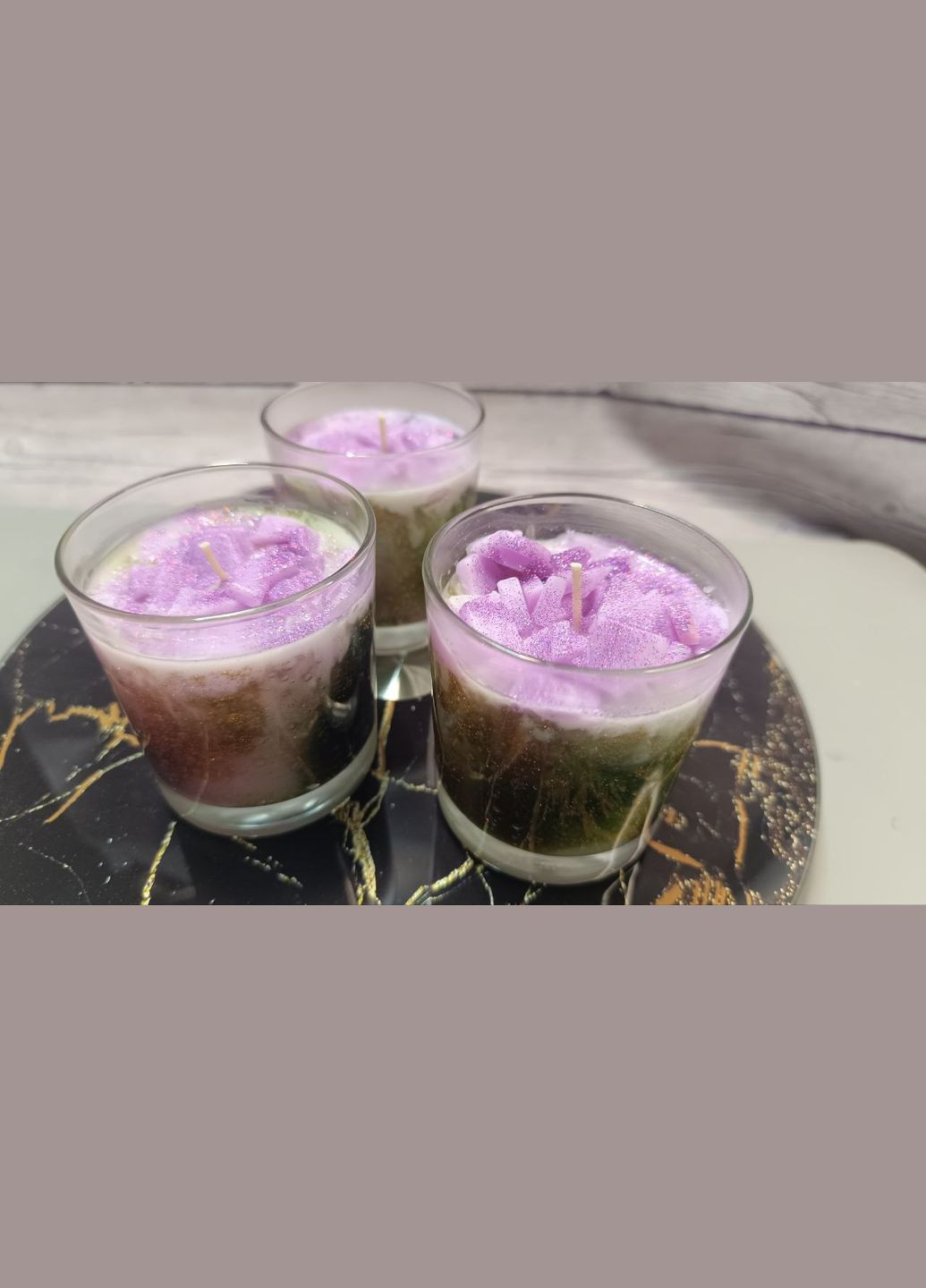 Свічка із соєвого воску Космос ручної роботи Hand Made (323141417)