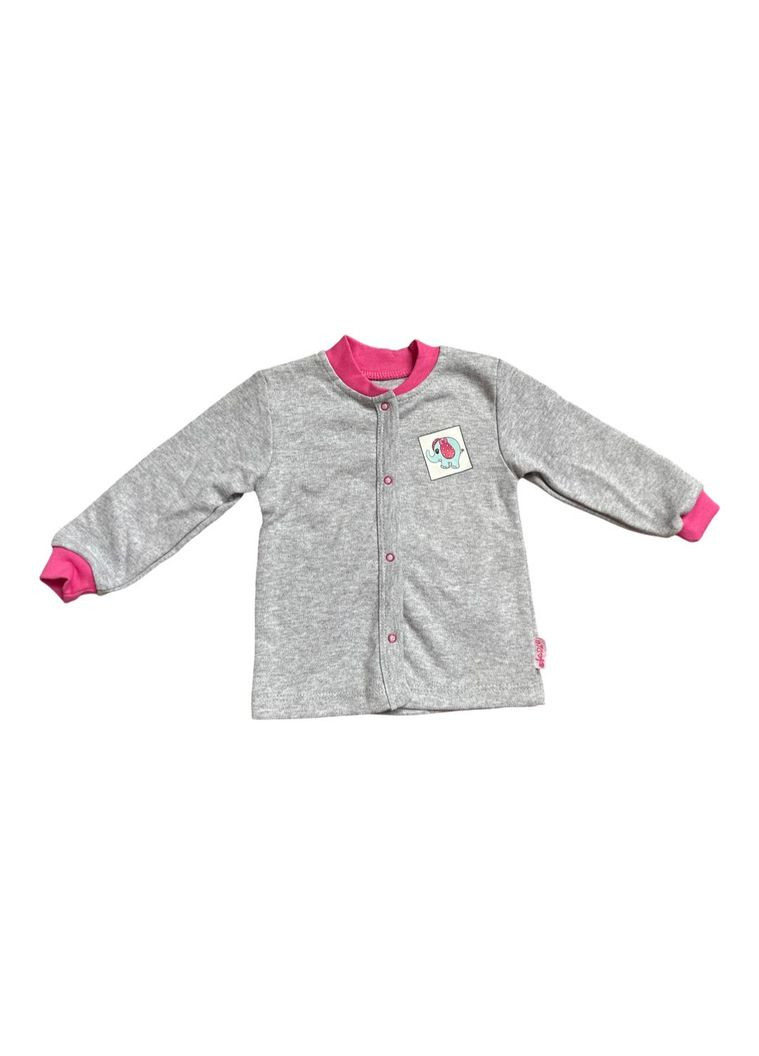 Кофточка ясельна для дівчинки Сірий (0586) Nicol (355258830)
