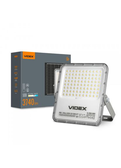 LED прожектор автономний VL-FSO5-3005 3740Lm 5000K Videx (361067567)