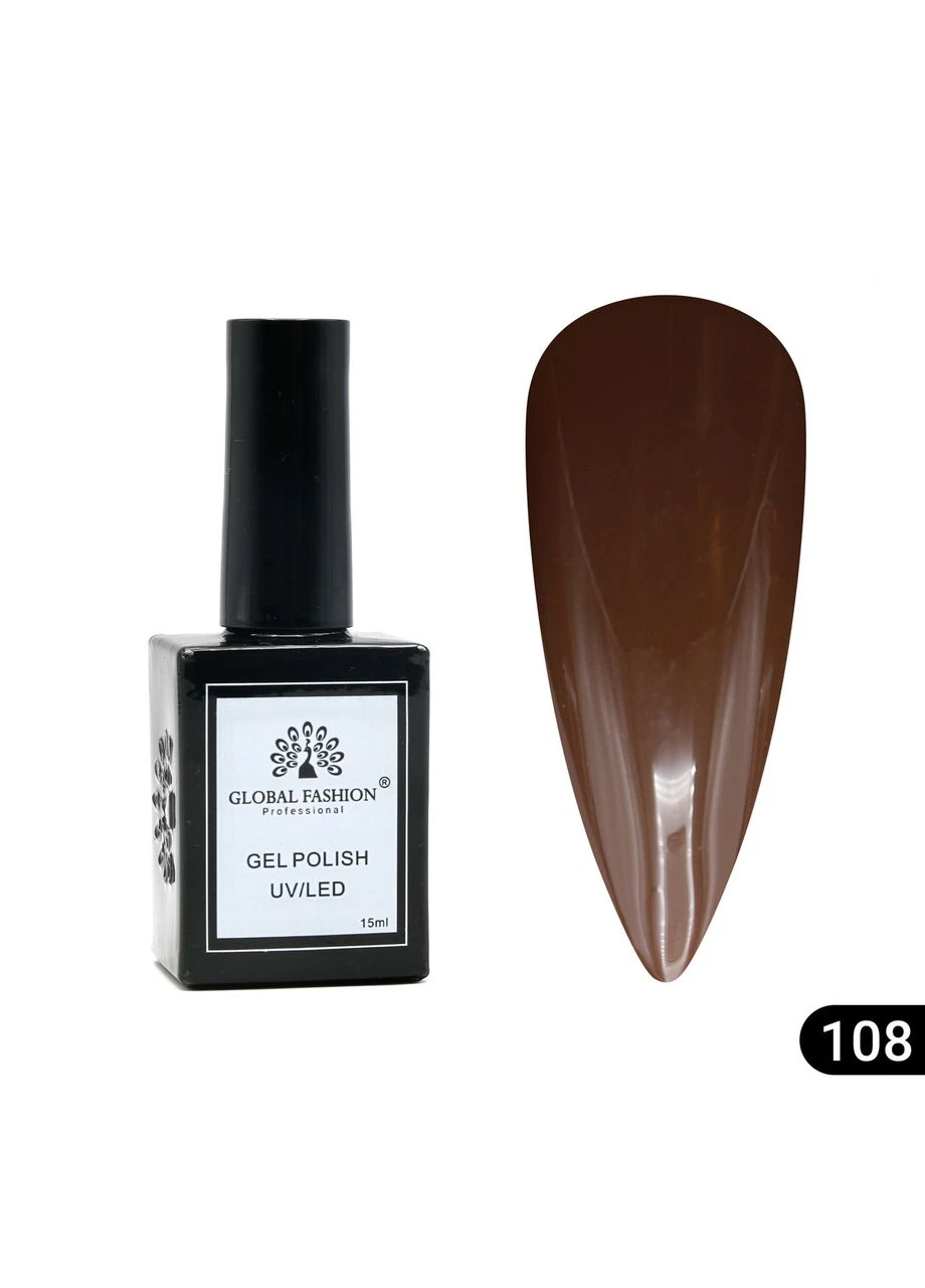 Гель-лак, Gel polish 15 мл, 108 Global Fashion (392436729)