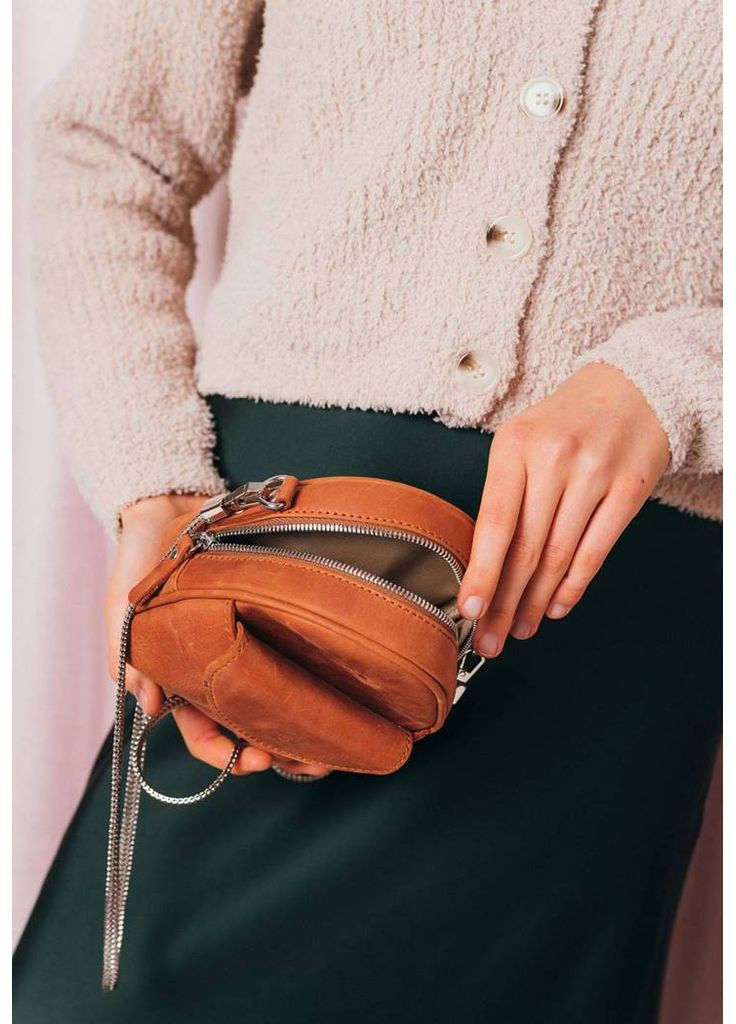 Мини-сумка Kroha коньячная винтажная The Wings (348358890)