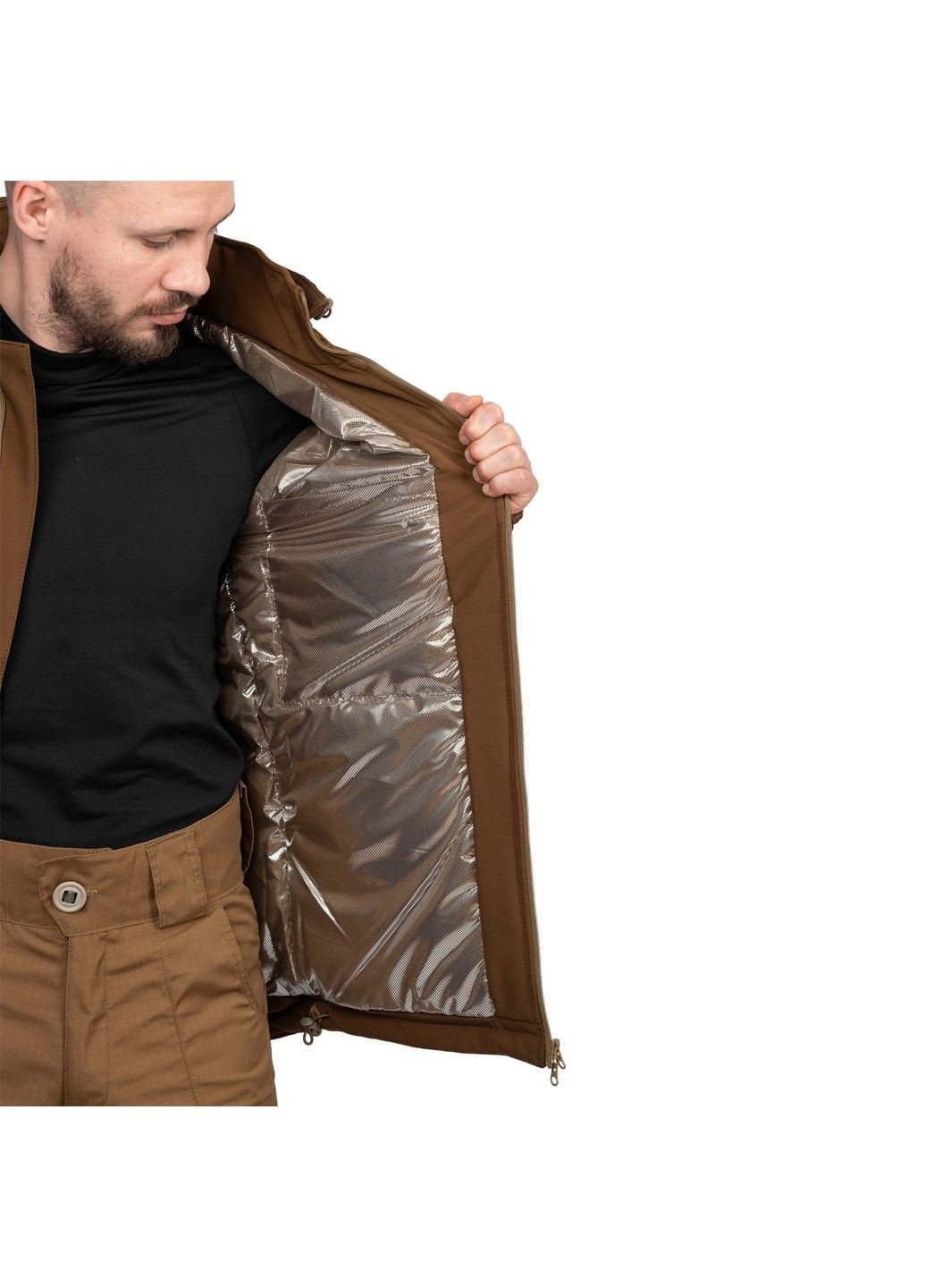 Койот зимня куртка зимова softshell max-heat coyote Vik-Tailor