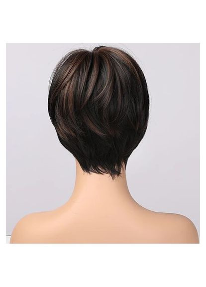 Парик коричневый короткий с челкой No Brand (355802198)