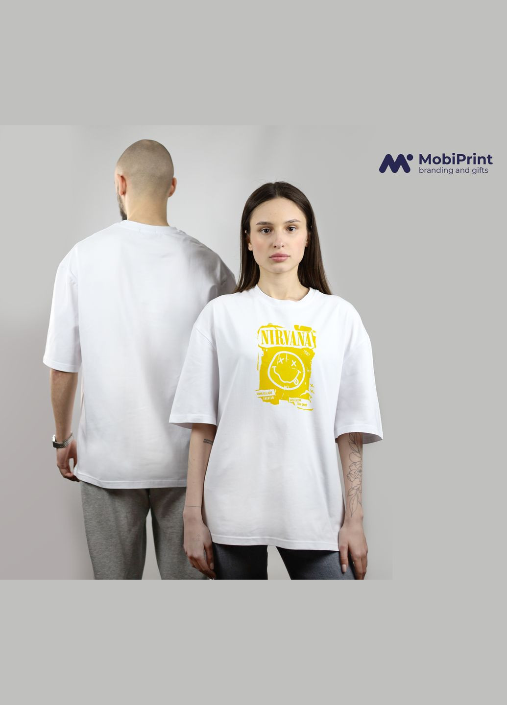 Футболка оверсайз Нірвана (Nirvana) MobiPrint (293944076)