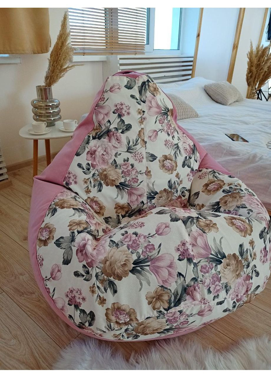 Крісло - мішок груша, M - 100х75 Катания 4 + Багіра 11850 SkyPuff (361257152)