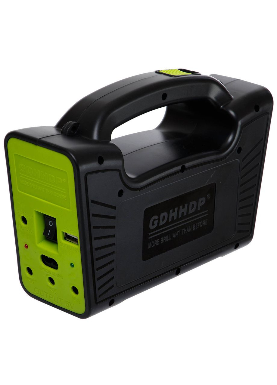 Ліхтар-прожектор переносний (пластик, COB, USB-вхід, сонячна батарея, на акумуляторі, р-р 15х21,3см) (GD-8119) X-Balog (361439563)