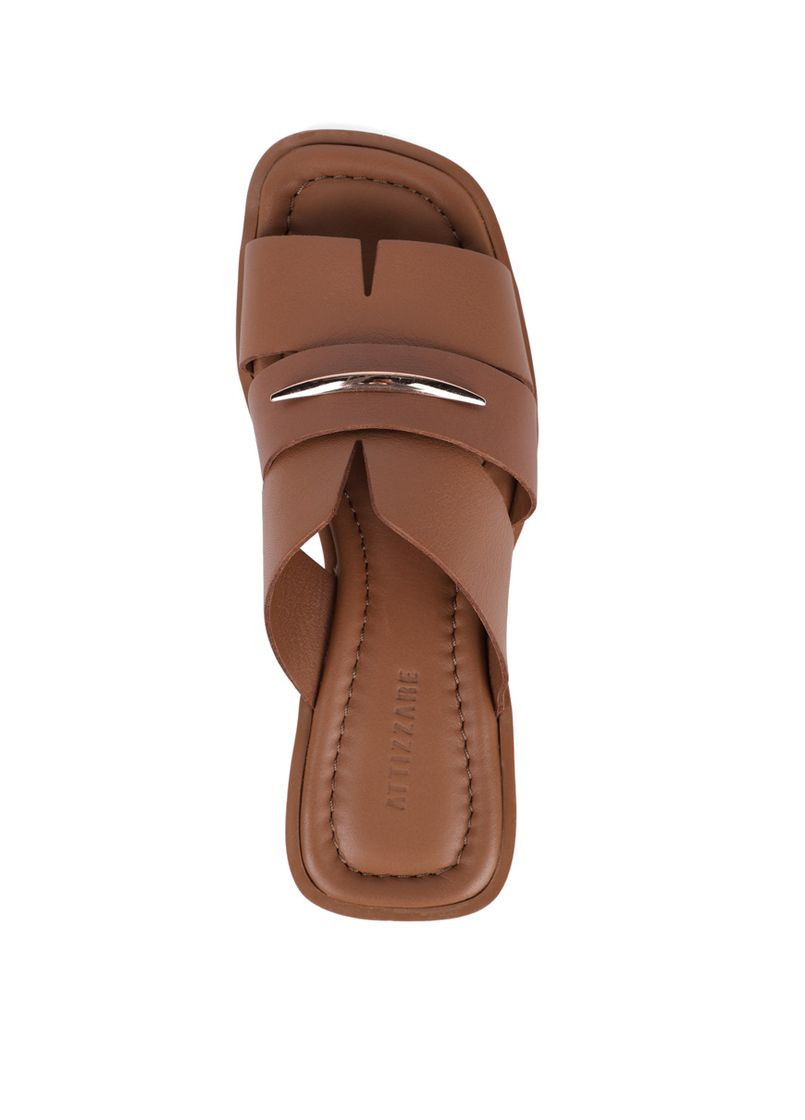 Жіночі Шльопанці 026 39617 Сірий Шкіра Attizzare (329296290)