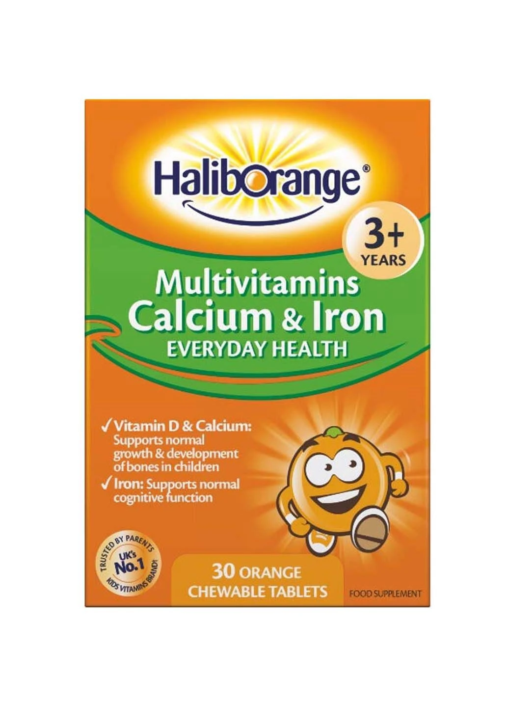 Мультиминеральный комплекс Calcium & Iron 30 Chewable Tabs Orange Haliborange (301861487)