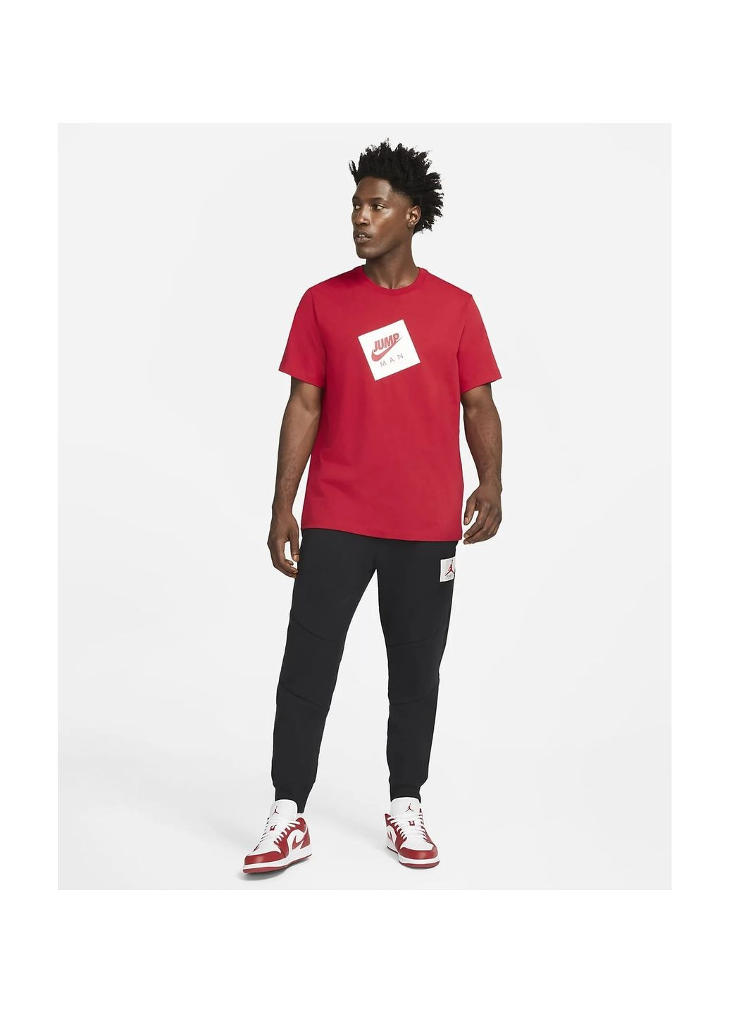 Червона футболка чоловіча jumpman box red dd0963-687 Air Jordan