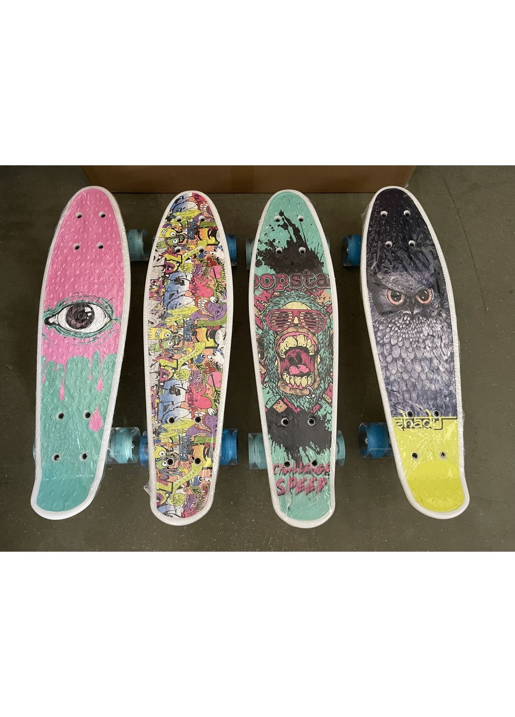 Пенніборд зі світними PU колесами, розмір 56х15 см, в асортименті - No Brand SC25145 (371928685)