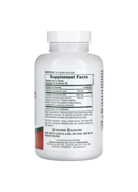 Ультра журавлина Ultra Cranberry Natures Plus, 90 таблеток Nature's Plus (361116792)