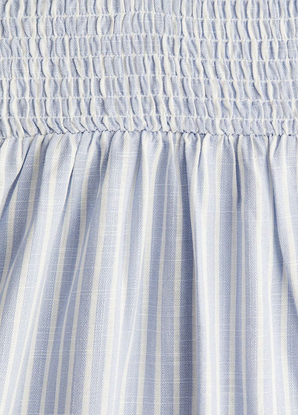 Блакитна кежуал сукня H&M в смужку