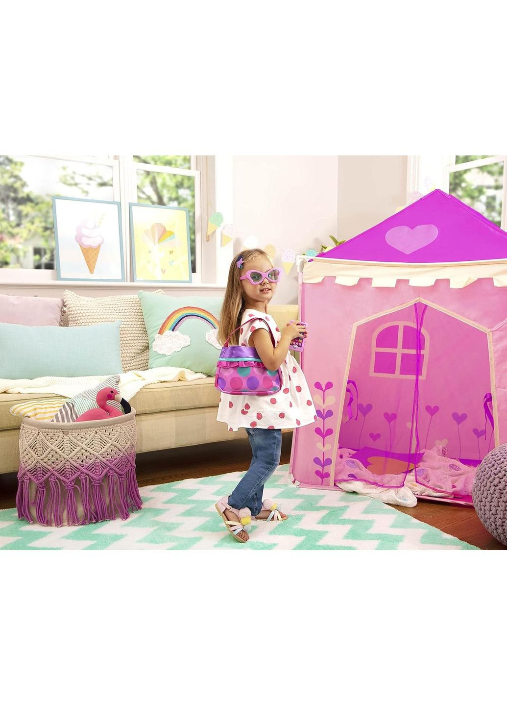 Ігровий набір для макіяжу та краси «Сумочка принцеси» Play Circle (8 ел.) Princess Purse Set Battat (371140761)