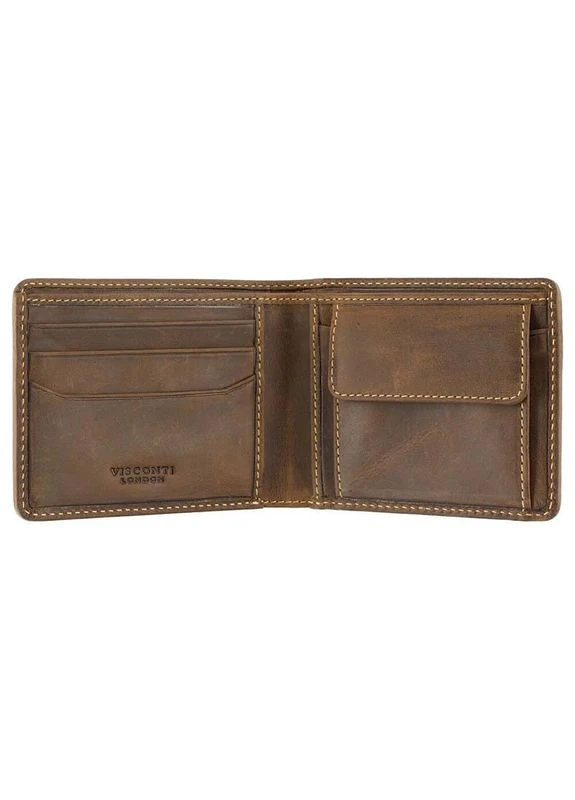 Портмоне мужское кожаное ART52 Bronte Saddle Tan (ART52 SADDLE TAN) Visconti (324265333)