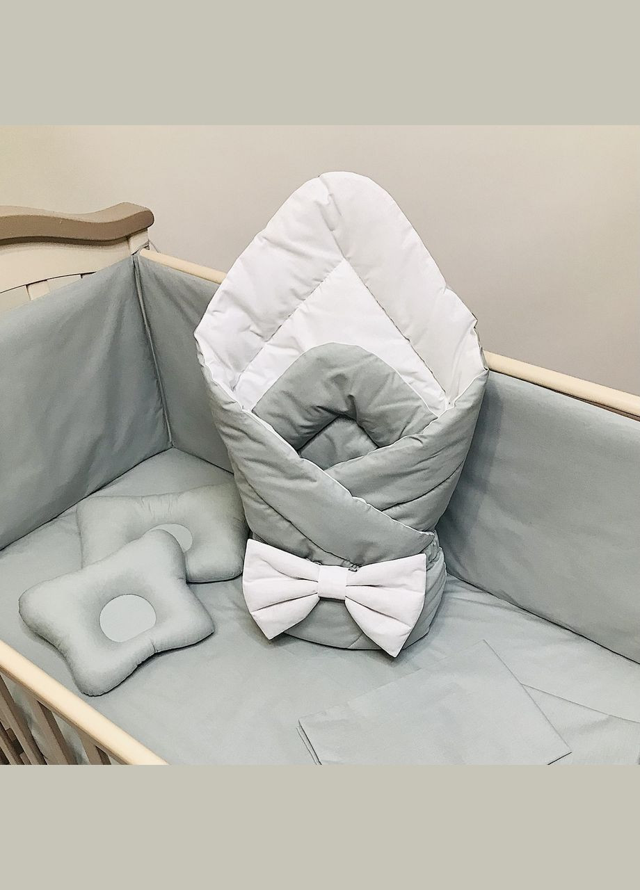 Конверт на выписку (одеяло) Серая деми бязь 90x90 см Penetka (329146241)