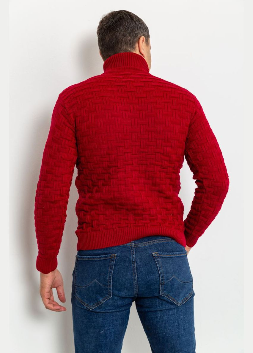 Темно-красный зимний свитер мужской Ager
